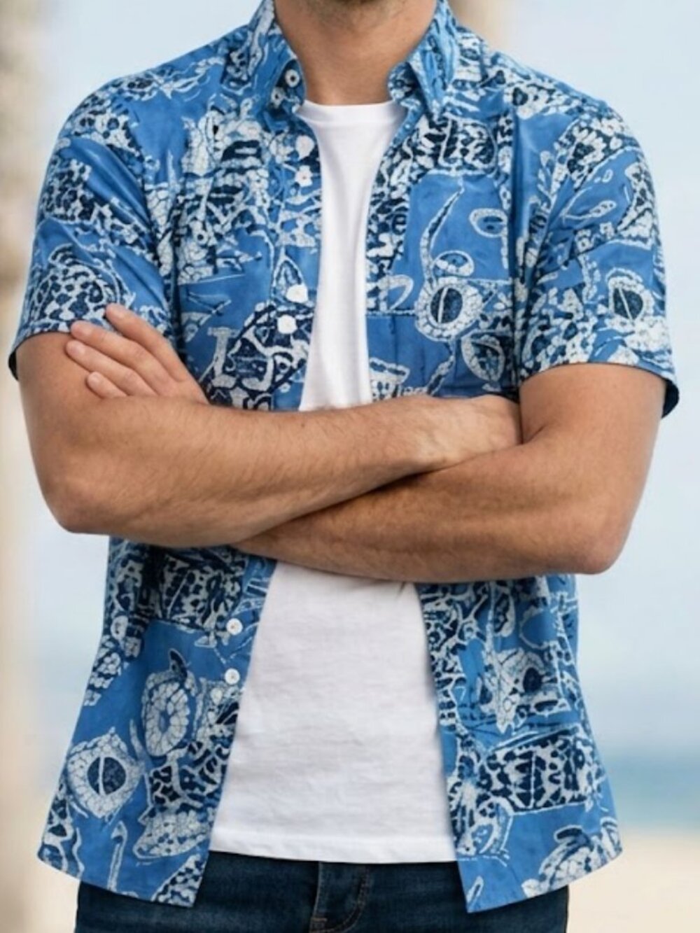 Men's Hawaiian made in Hawaii Original Shirt Sea turtles